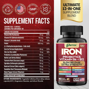 Gentle Iron Complex - Slow-Release with Probiotics & Plant Power