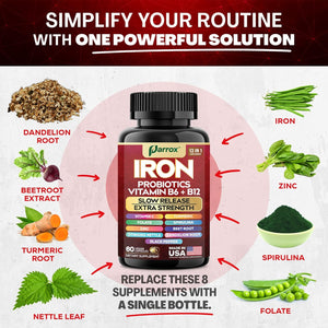 Gentle Iron Complex - Slow-Release with Probiotics & Plant Power