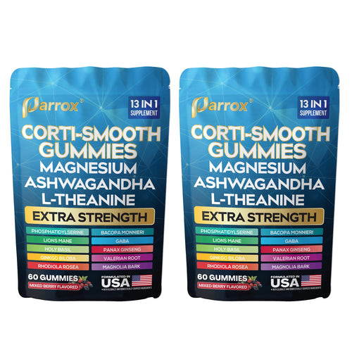 Corti-Smooth Stress Relief Gummies - Ashwagandha + L-Theanine Blend